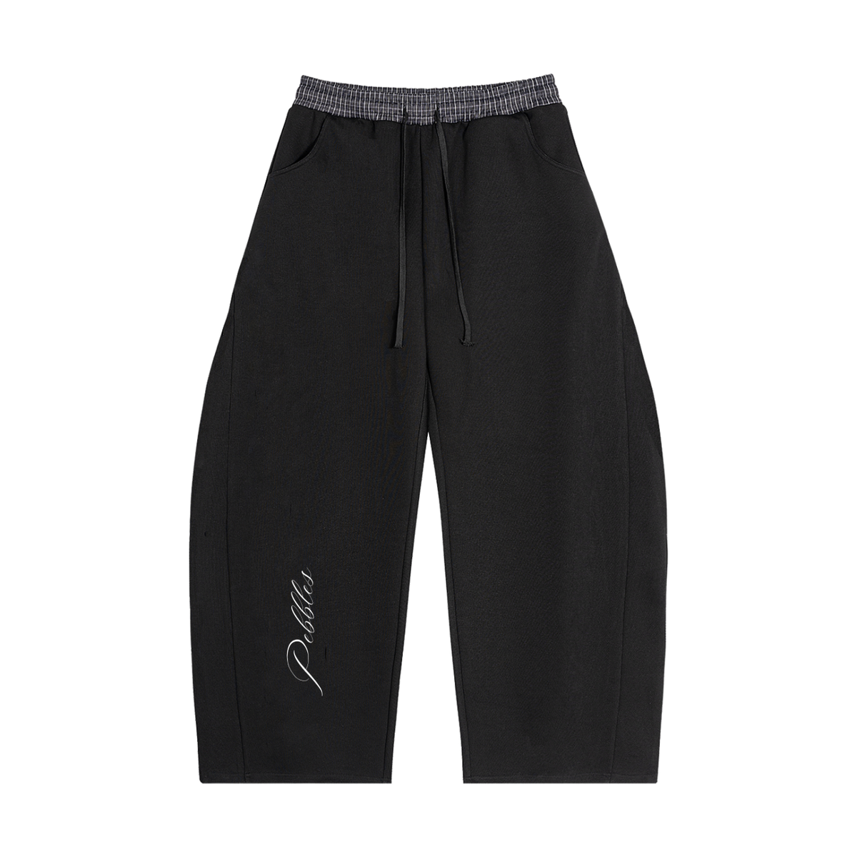 Plaid barrel sweats