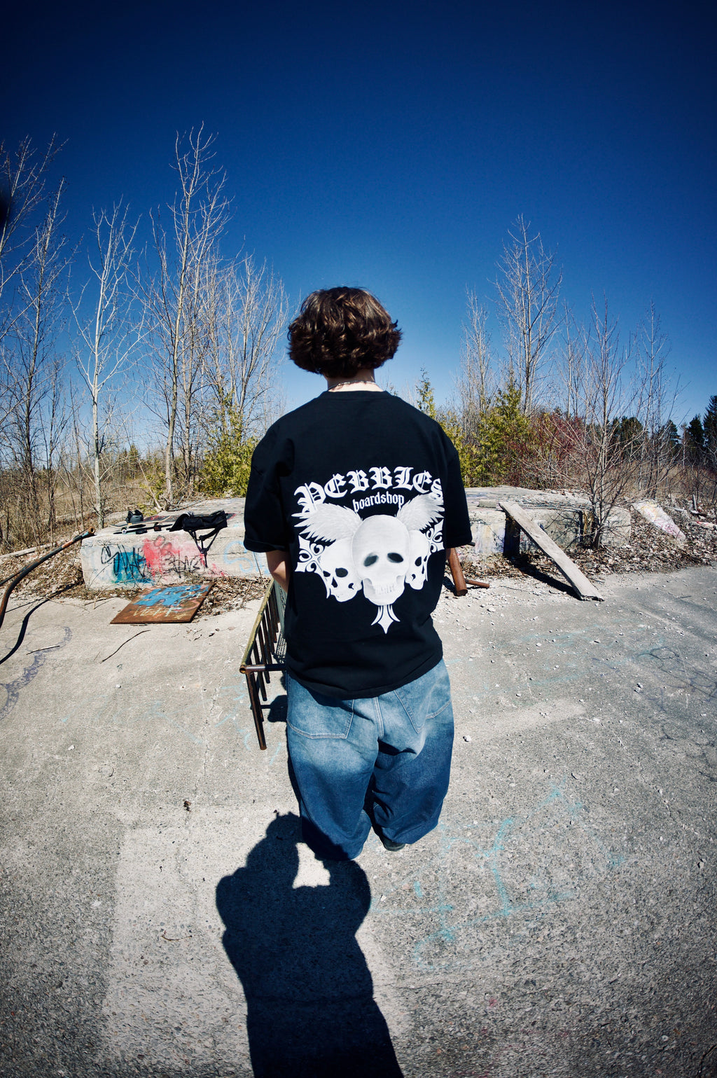 Pebbles limited edition skull tee