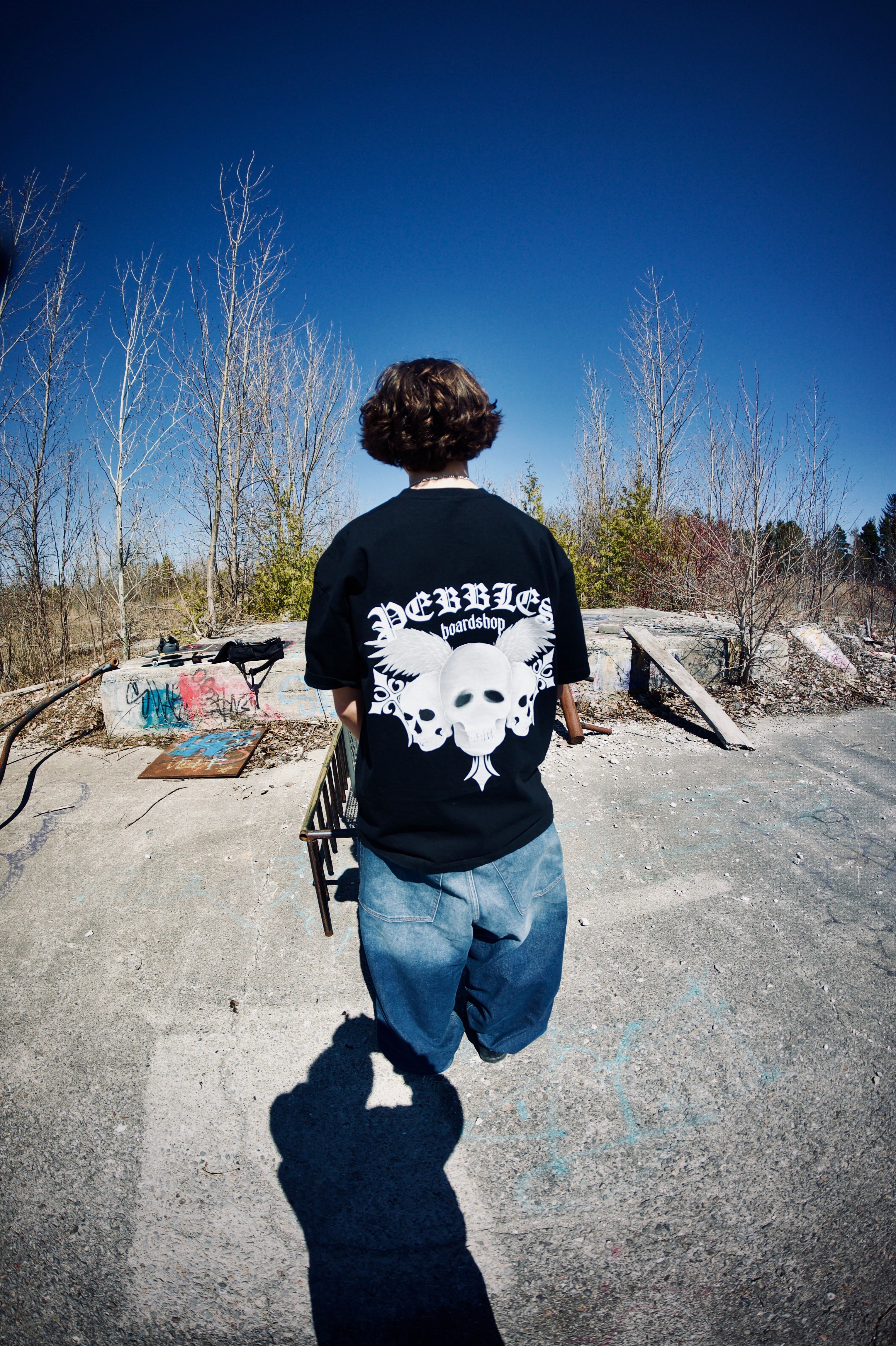 Pebbles limited edition skull tee