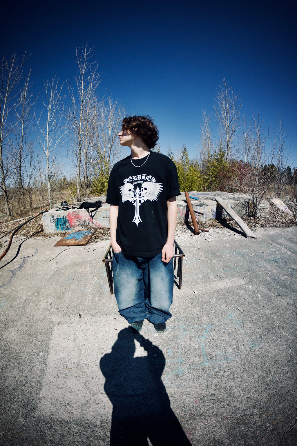 Pebbles limited edition skull tee