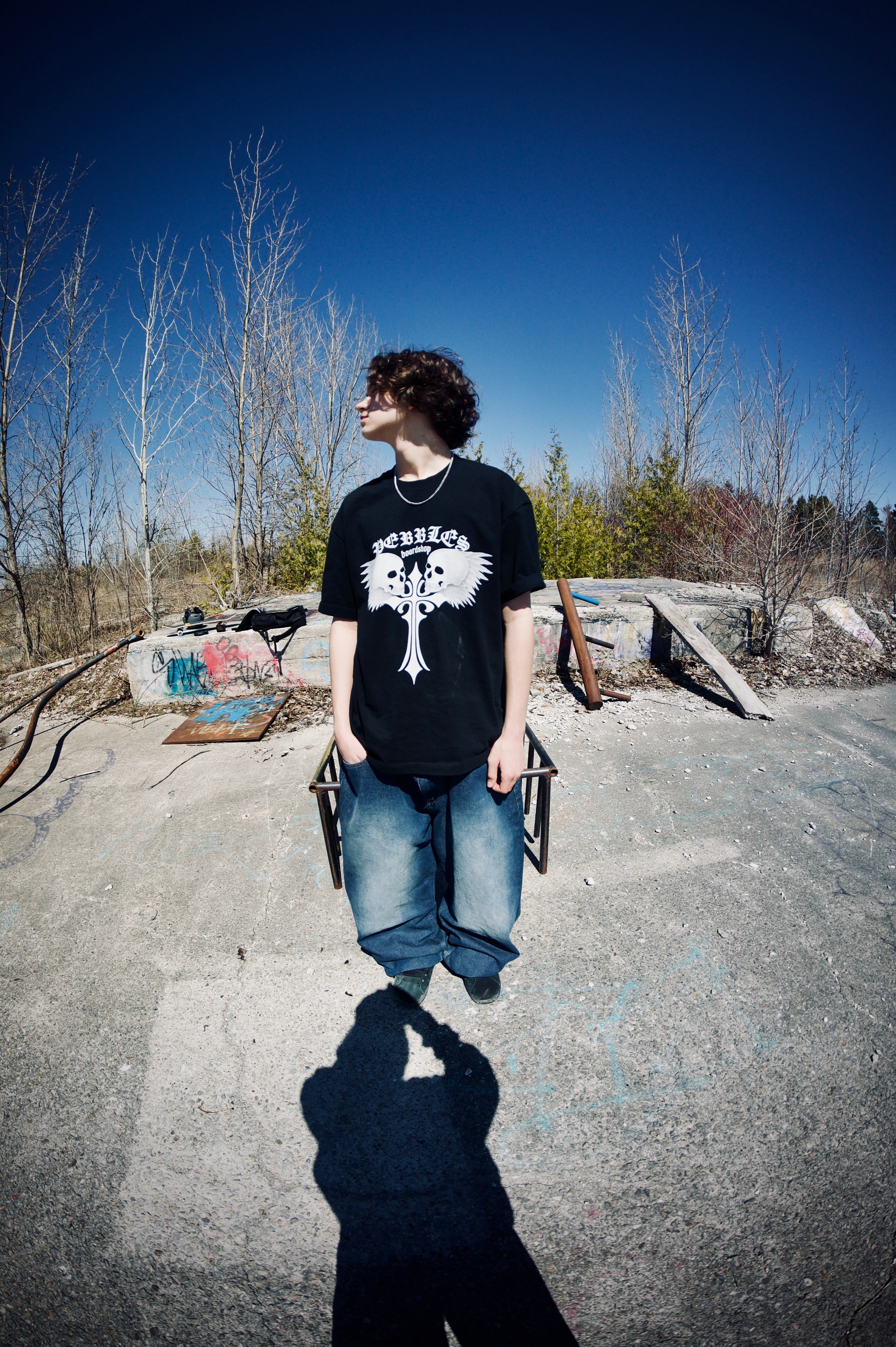Pebbles limited edition skull tee