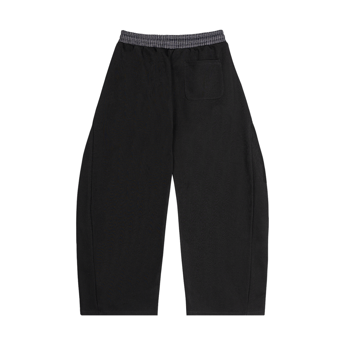 Plaid barrel sweats