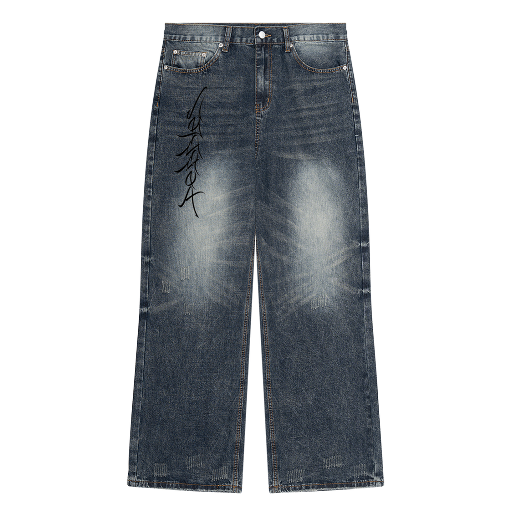 pebbles washed tagged jeans