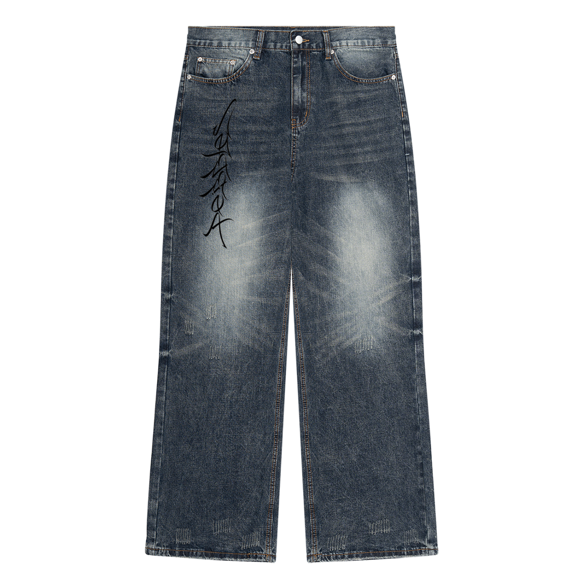 pebbles washed tagged jeans