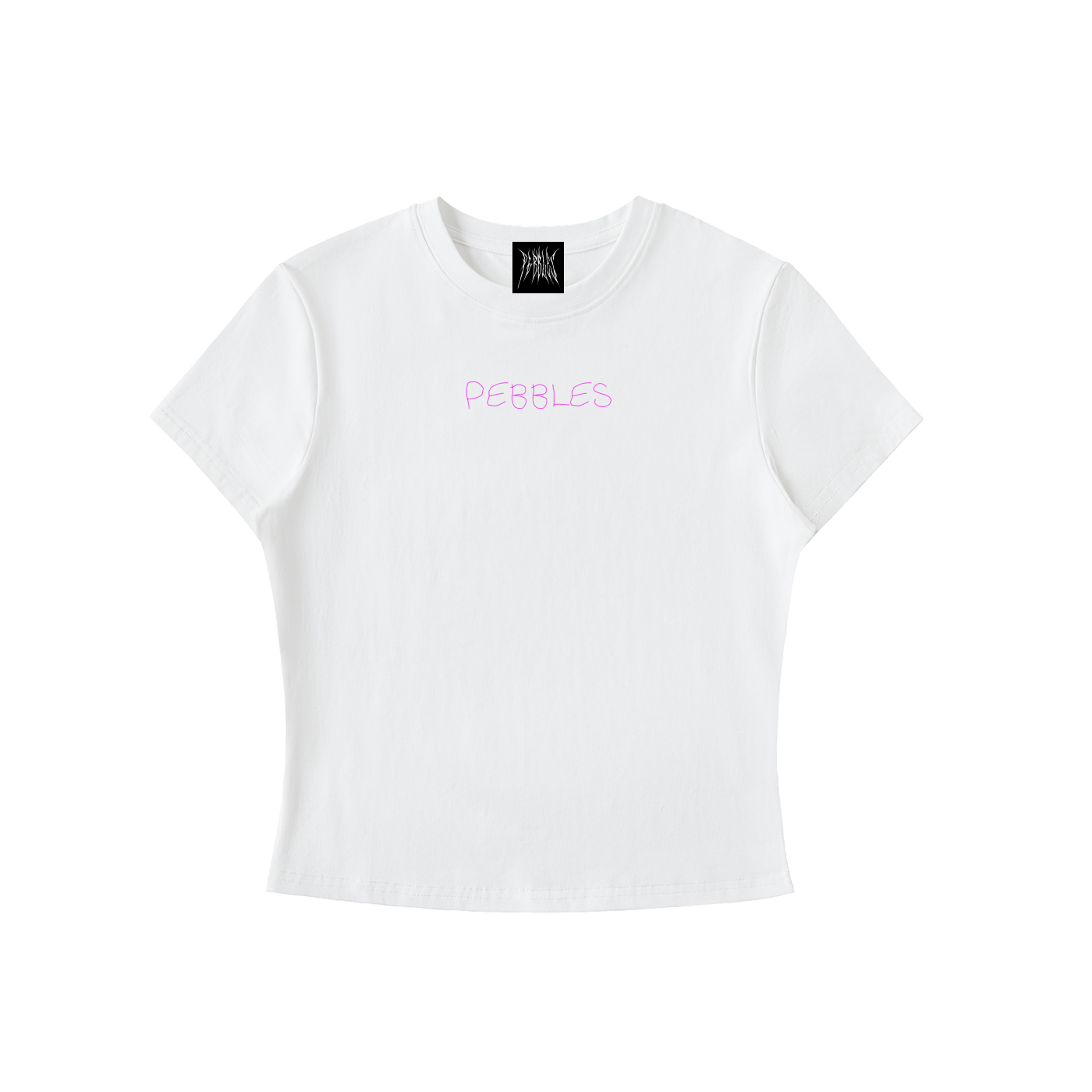 pebbles women's crayon tee (cropped)