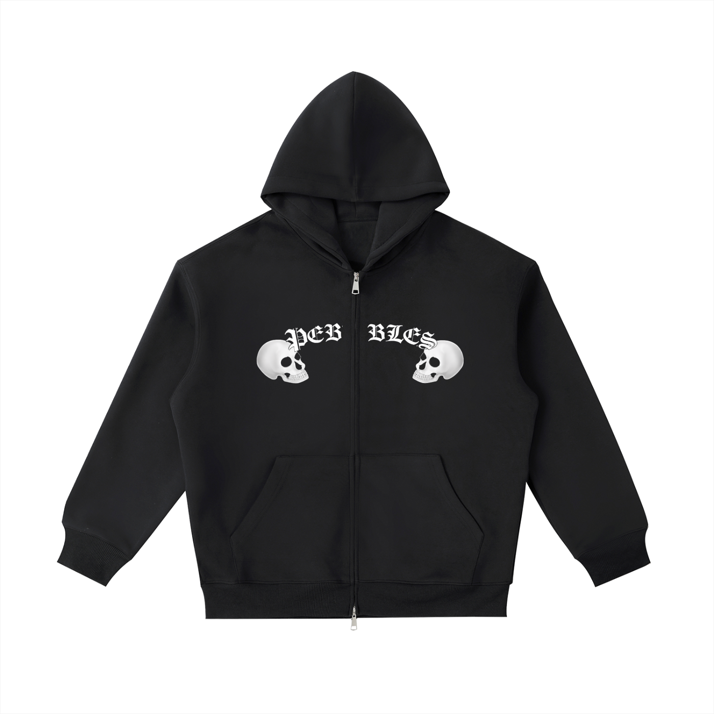 Pebbles limited edition skull zip up